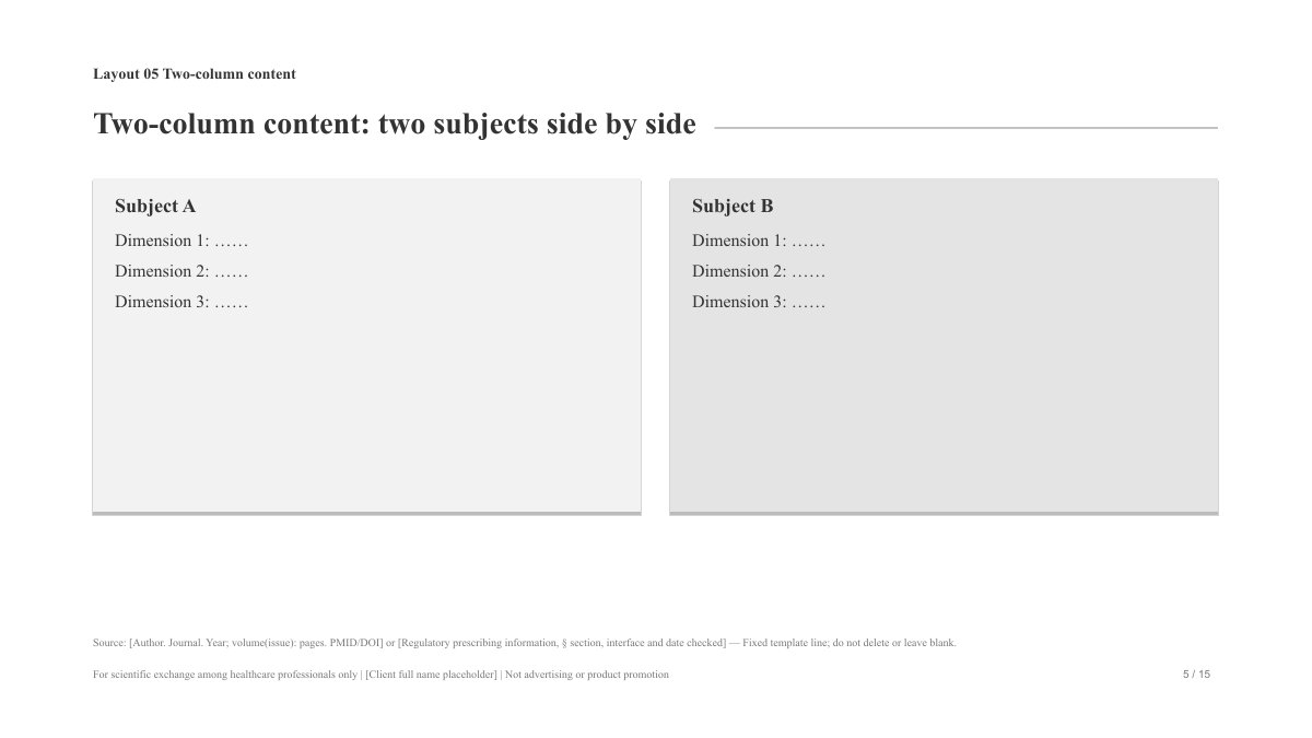 Two-column content slide